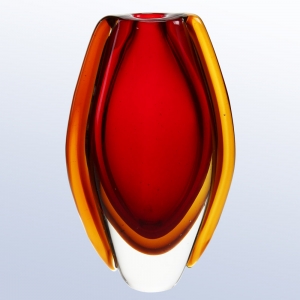 Red Lava Vase