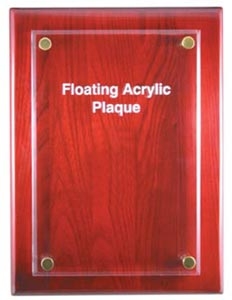 Piano Finish Floating Acrylic Plaque