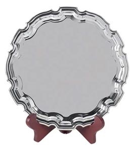 Nickel Plated Swatkins Chippendale Tray (Does not include base)