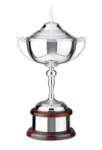 Silver Plated Swatkins Golfing Challenge Cup on Base