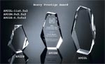 Clear Acrylic 2" Thick Jewel Bevel Award