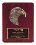 Rosewood Plaque with Eagle