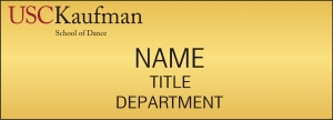USC Name Badge Kaufman