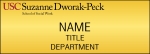 USC Name Badge Dworak-Peck School of Social Work