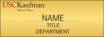 USC Name Badge Kaufman