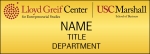 USC Name Badge Lloyd Greif Center / Marshall