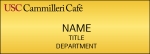 USC Name Badge Cammilleri Cafe