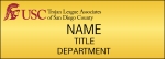 USC Name Badge Trojan League Associates of San Diego County