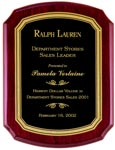 Rosewood Stained Piano Finish Plaque