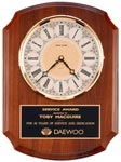 Solid Brass Diamond-Spun Bezel Clock Plaque