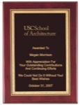 Rosewood Piano Finish Plaque